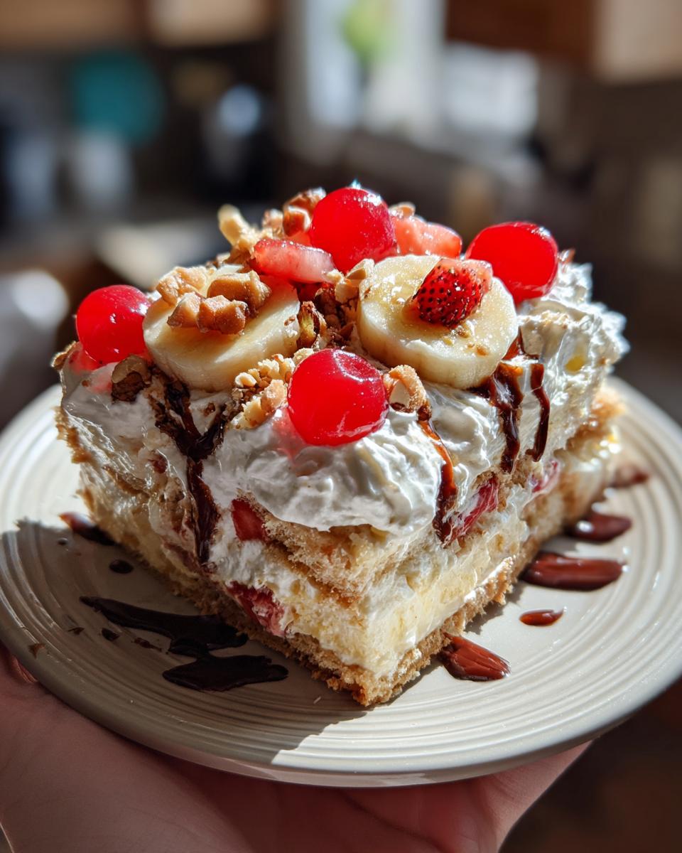 Banana Split Cake Recipe with No Cream Cheese - detail 4