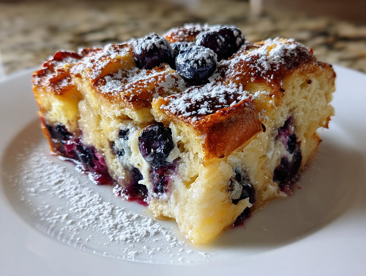 Unbelievably Delicious Blueberry French Toast Casserole Recipe