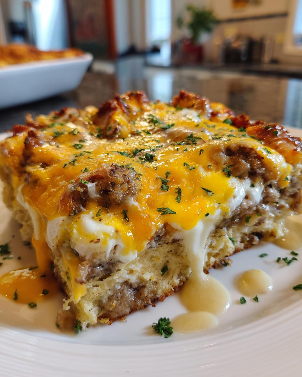 Biscuits and Gravy Breakfast Casserole - detail 1