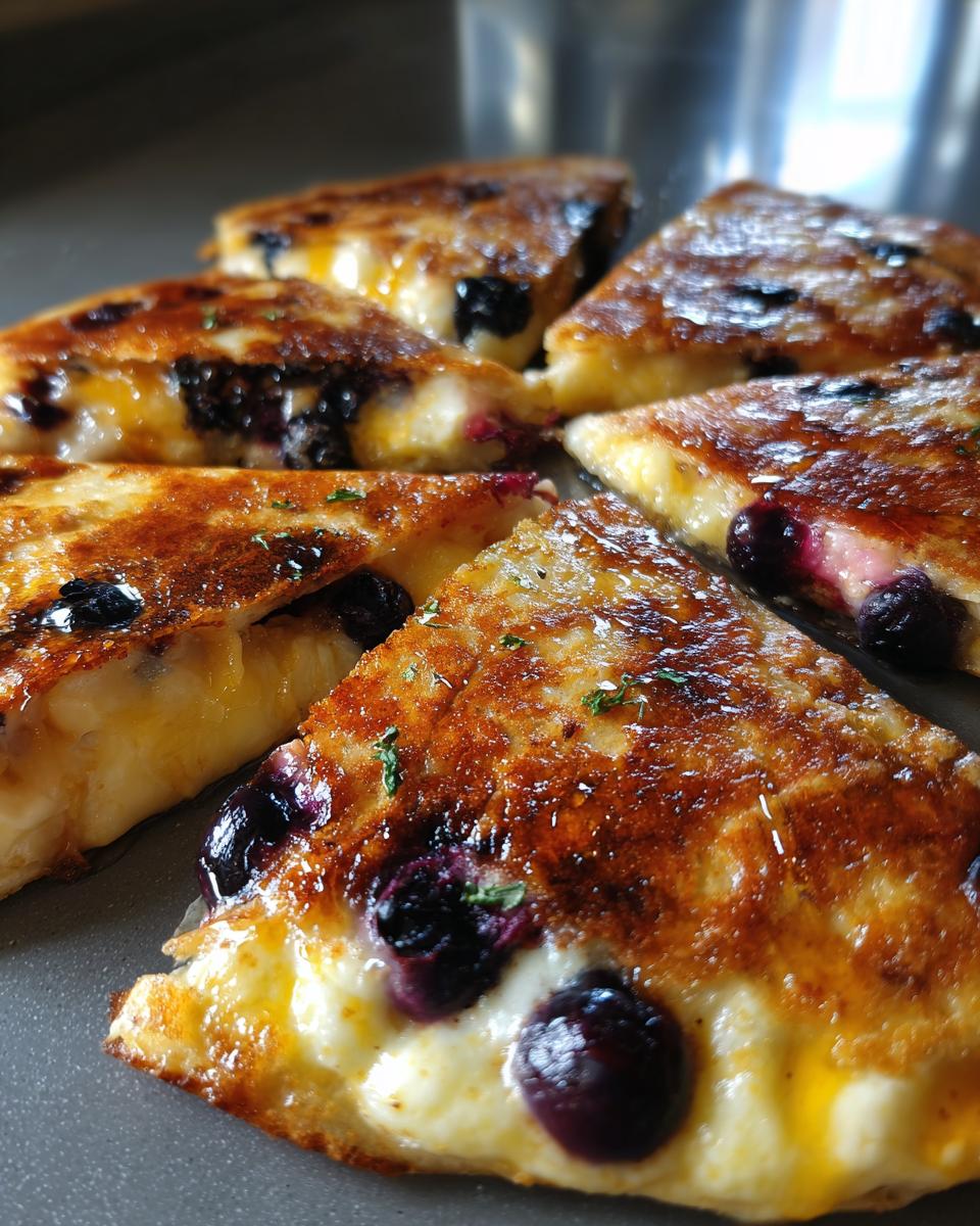Blueberry Breakfast Quesadilla - detail 2