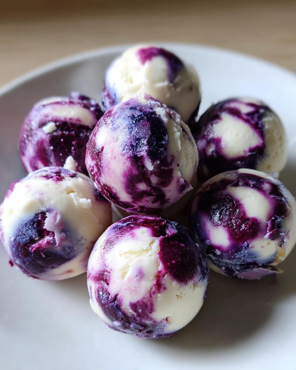 Blueberry Swirl Yogurt Bites - detail 2