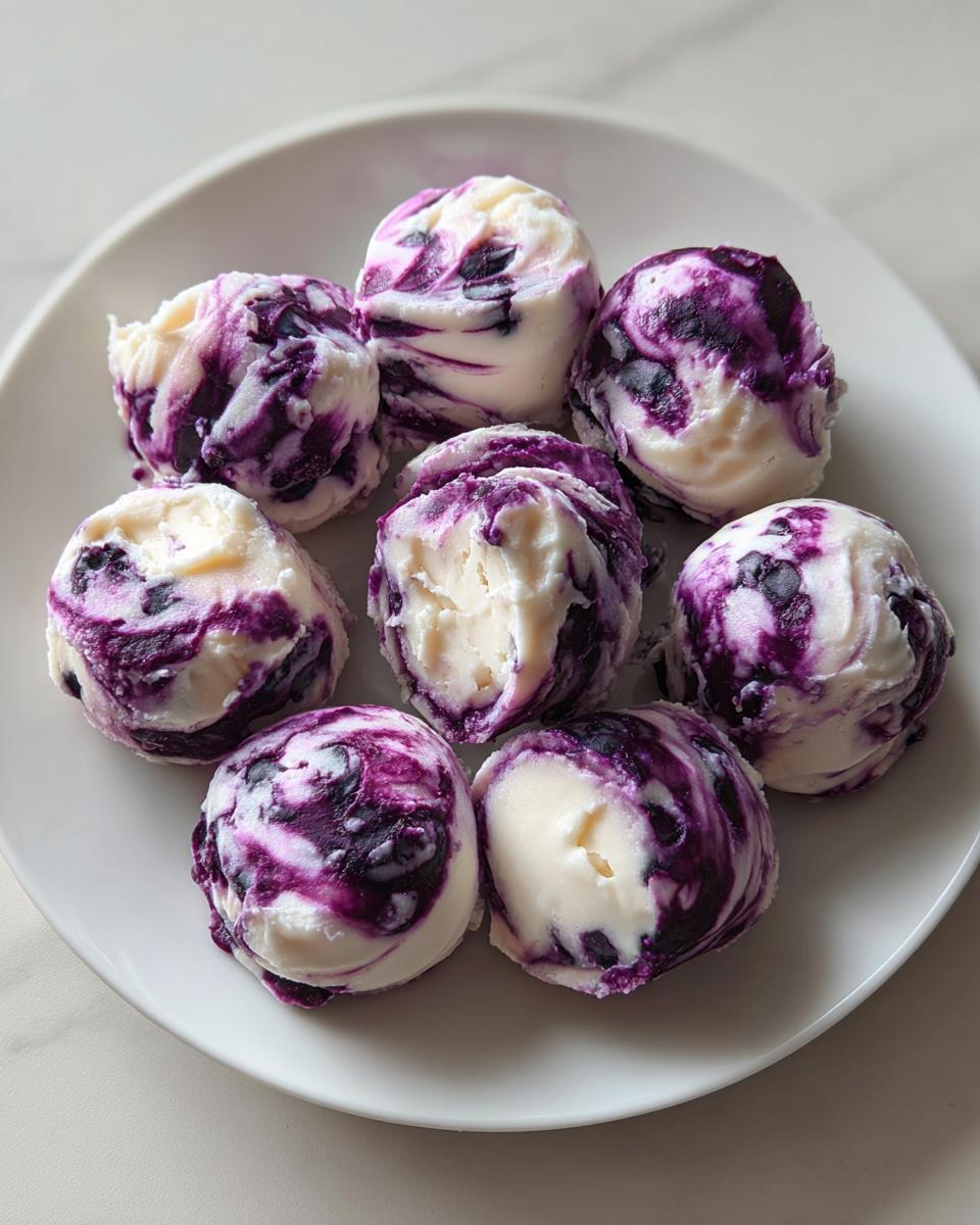 Blueberry Swirl Yogurt Bites - detail 3