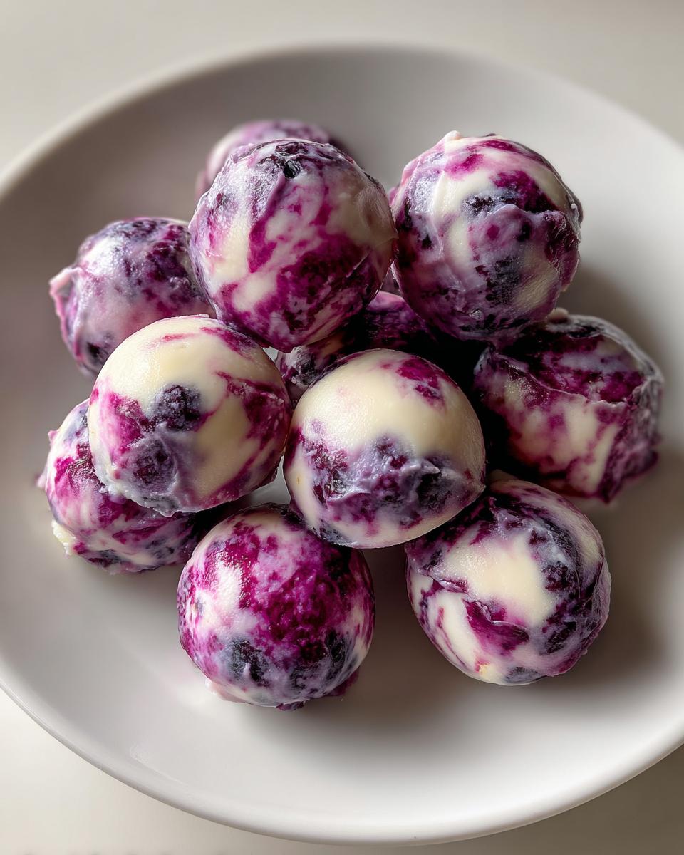 Blueberry Swirl Yogurt Bites - detail 5