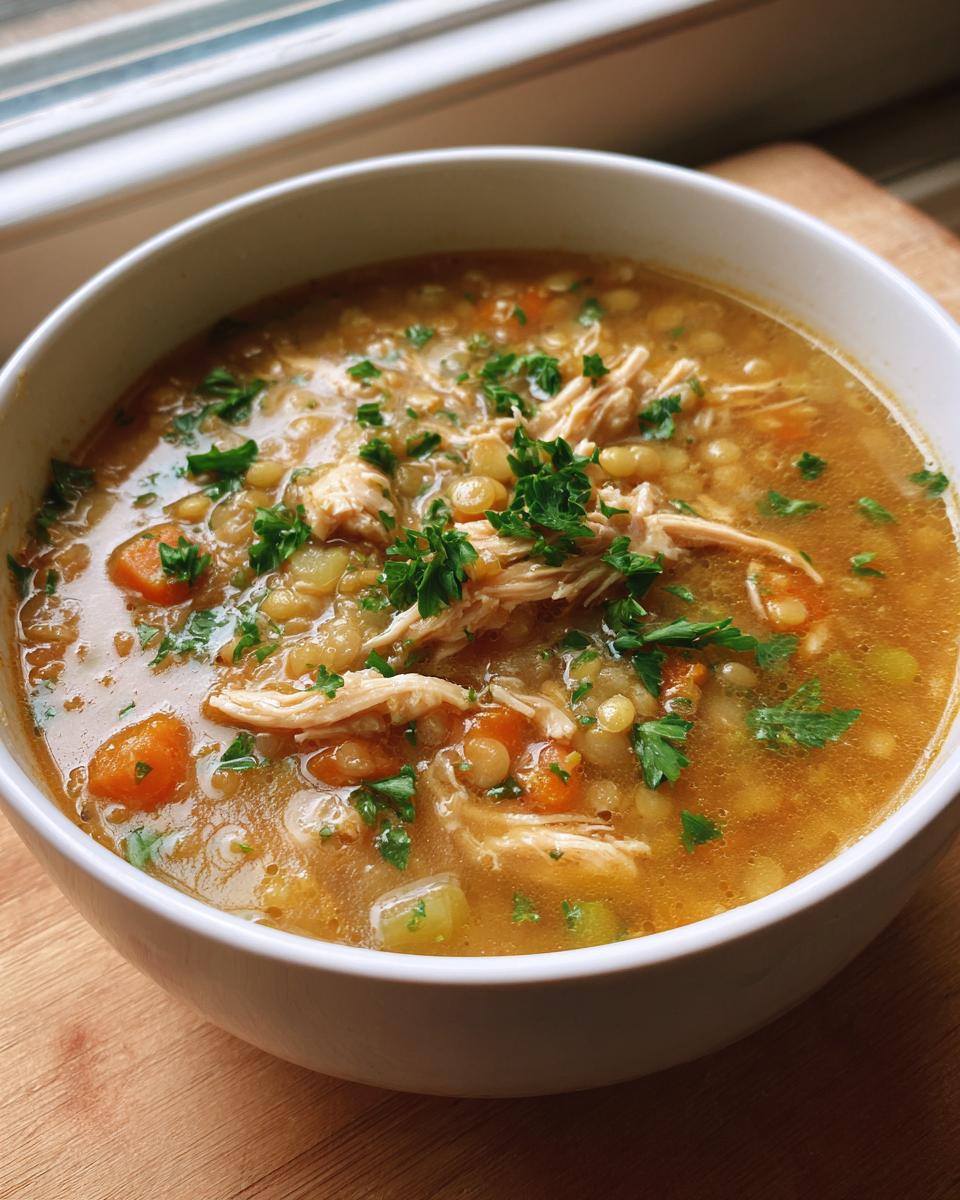 Chicken & Lentil Soup - detail 2