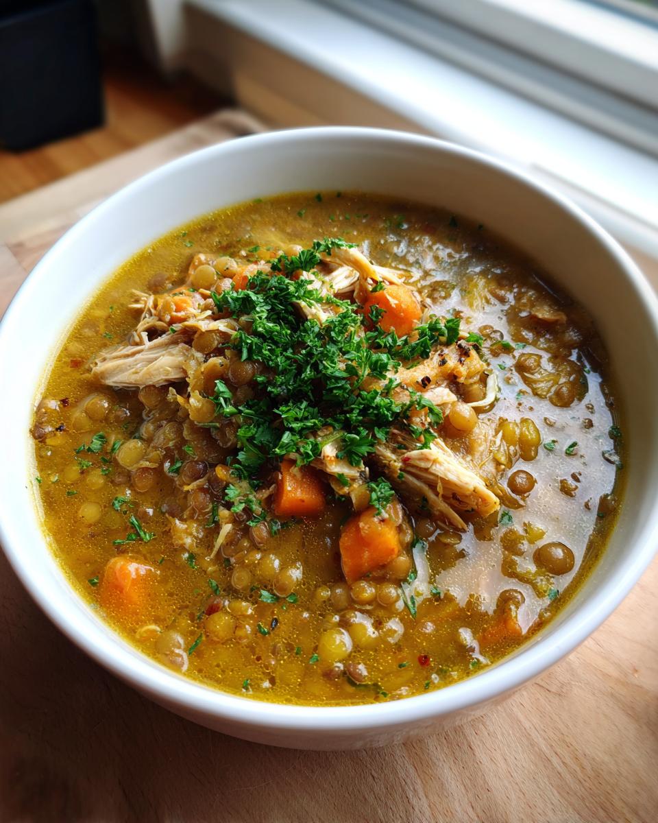 Chicken & Lentil Soup - detail 3