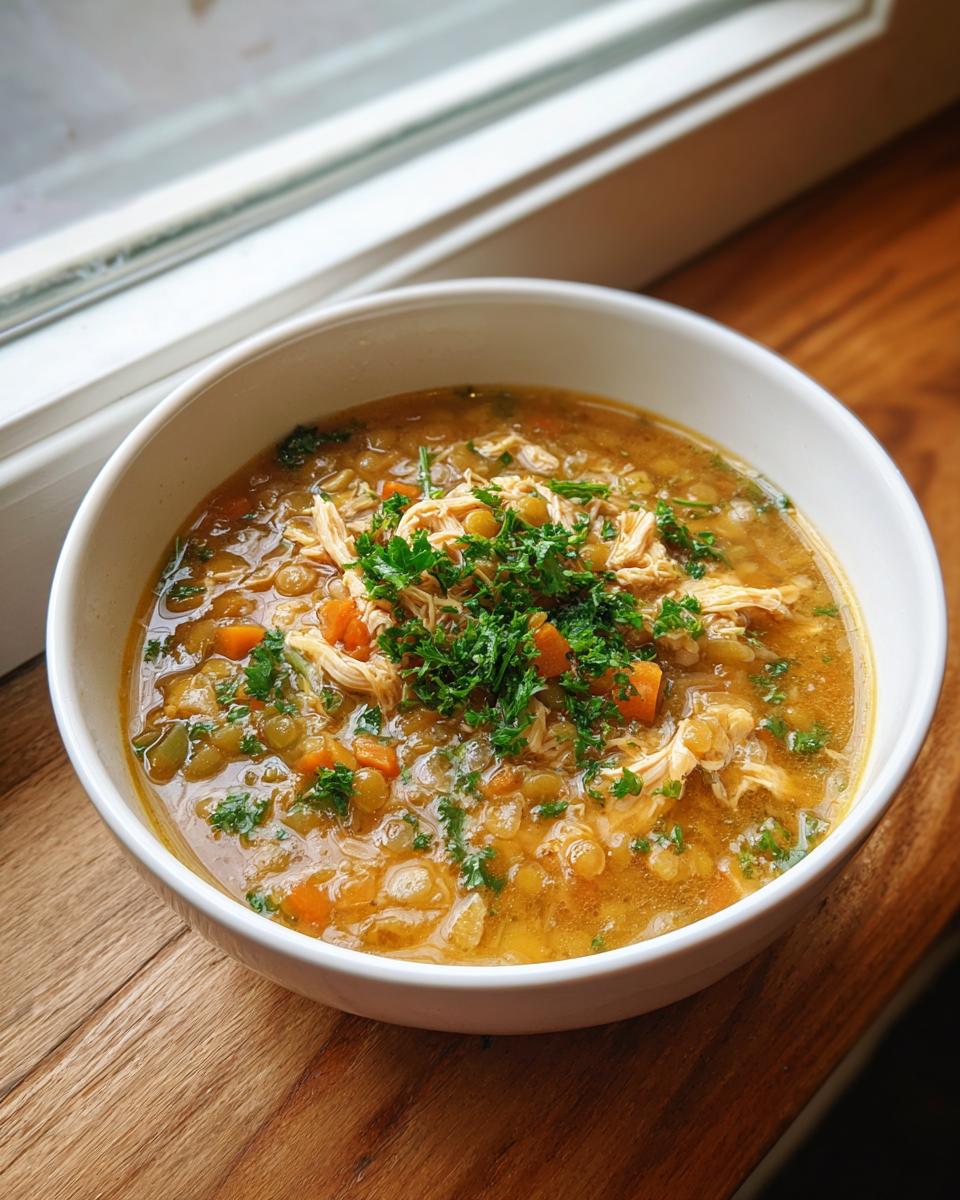 Chicken & Lentil Soup - detail 4