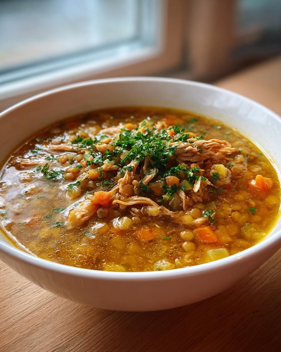 Chicken & Lentil Soup - detail 5