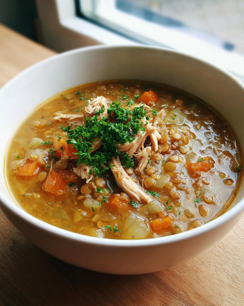 Chicken & Lentil Soup - detail 6