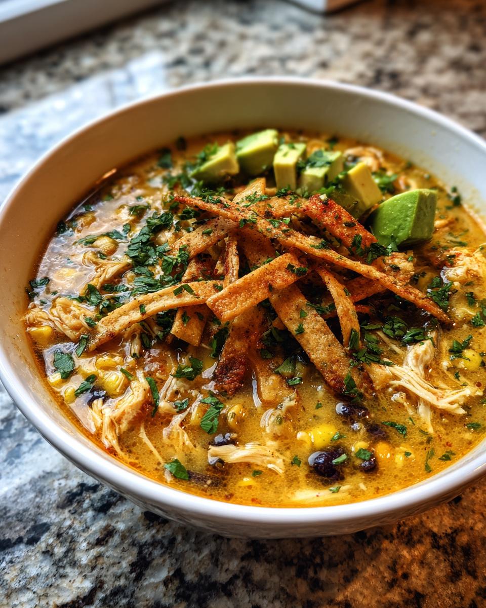 Creamy Chicken Tortilla Soup - detail 1