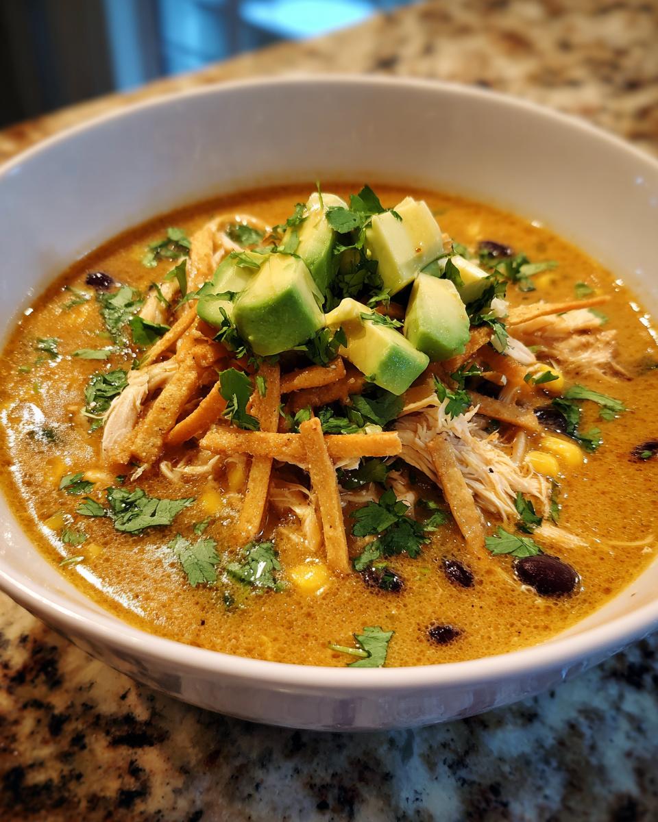 Creamy Chicken Tortilla Soup - detail 2