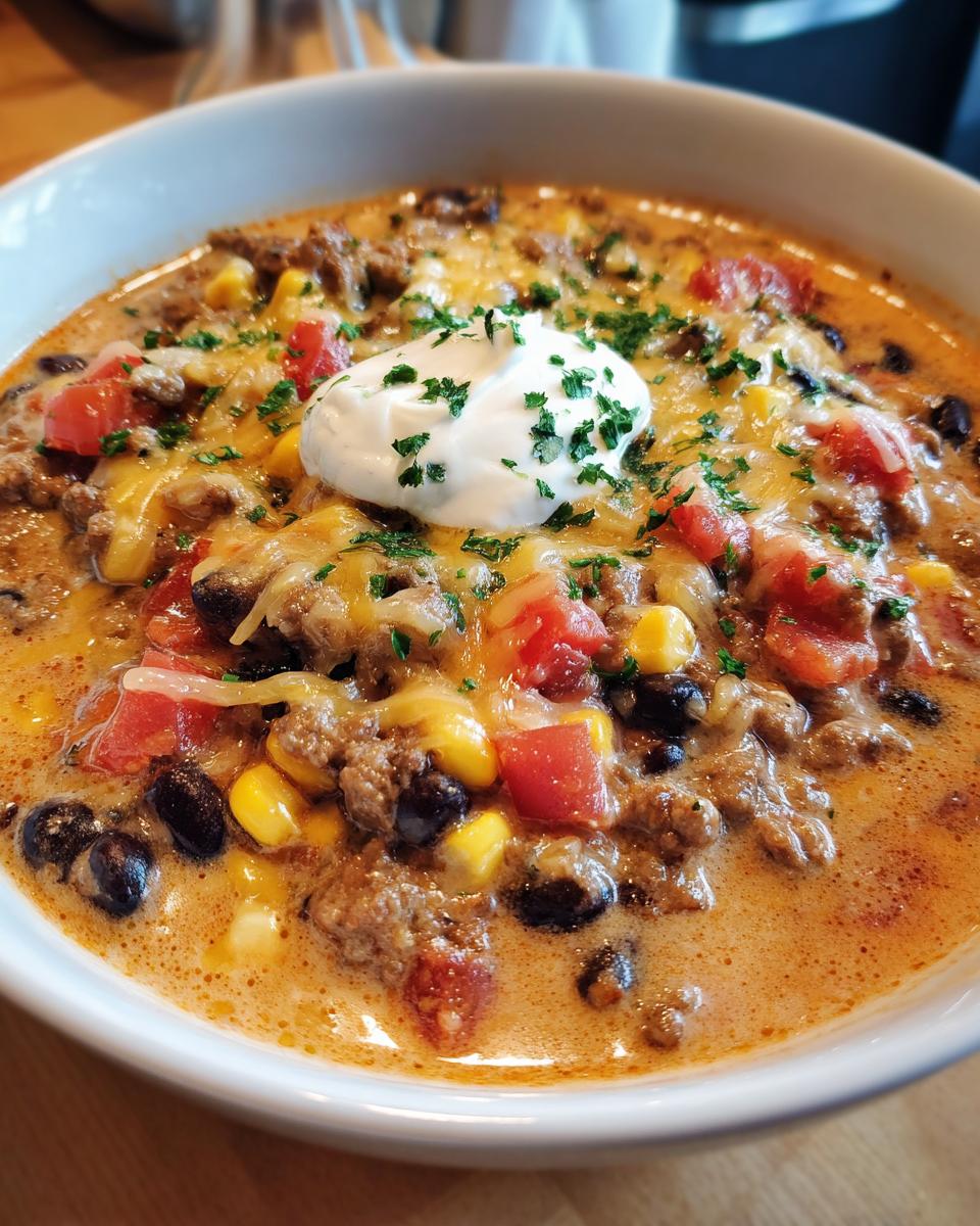 Creamy Taco Soup - detail 5