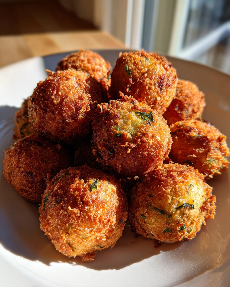 Crispy Garlic Zucchini Balls - detail 1