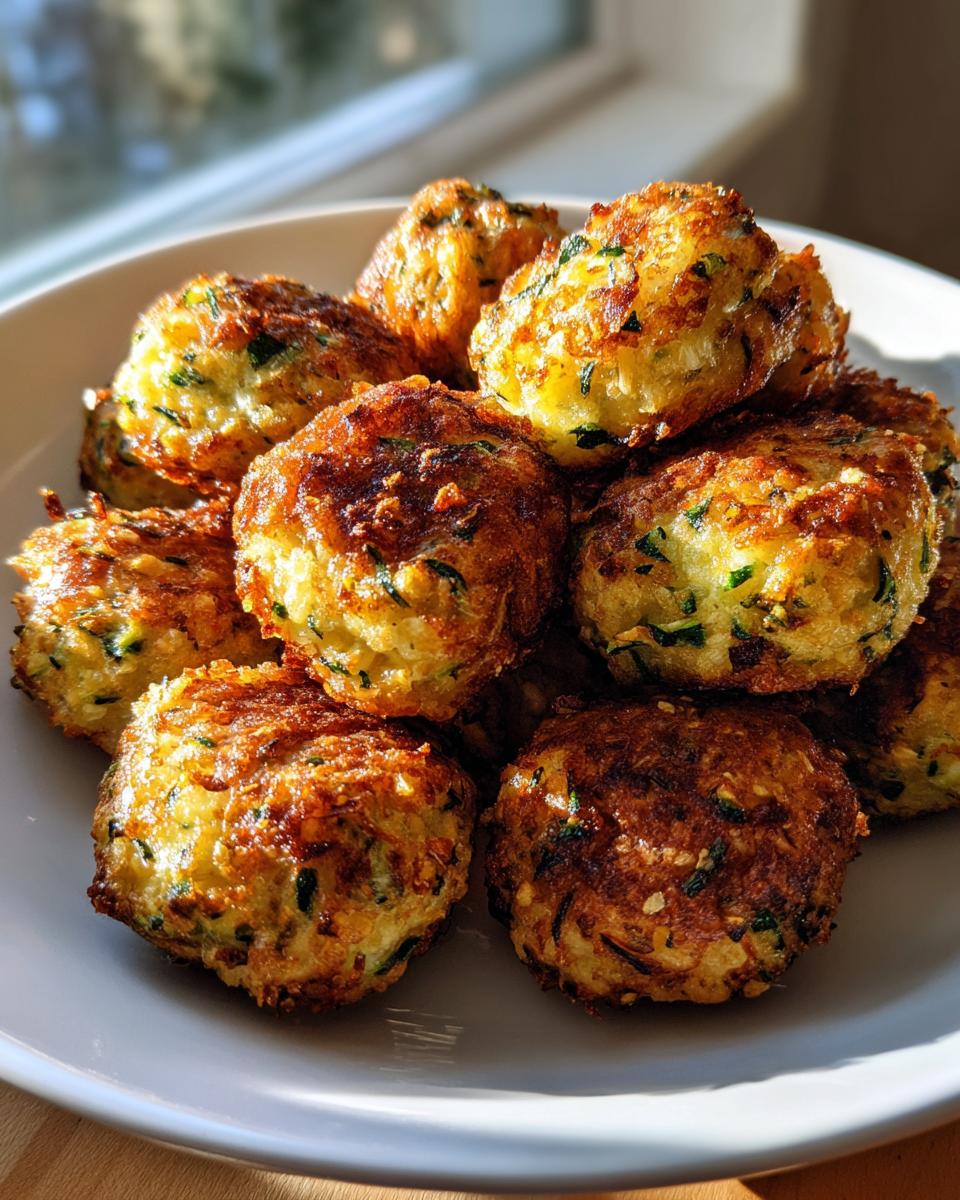 Crispy Garlic Zucchini Balls - detail 4