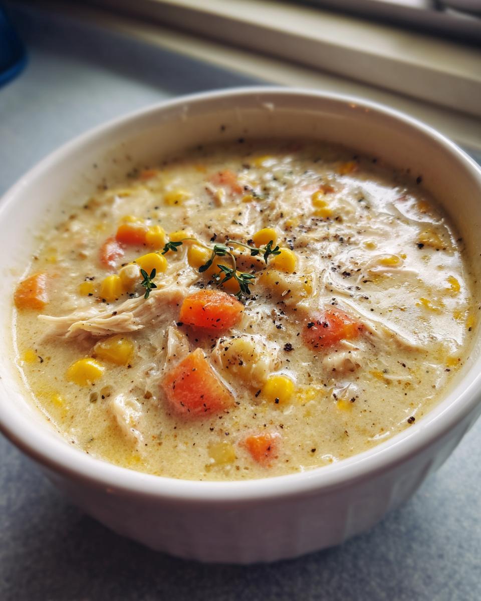 Crockpot Chicken Corn Chowder - detail 2