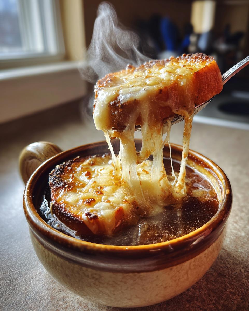 Crockpot French Onion Soup - detail 1