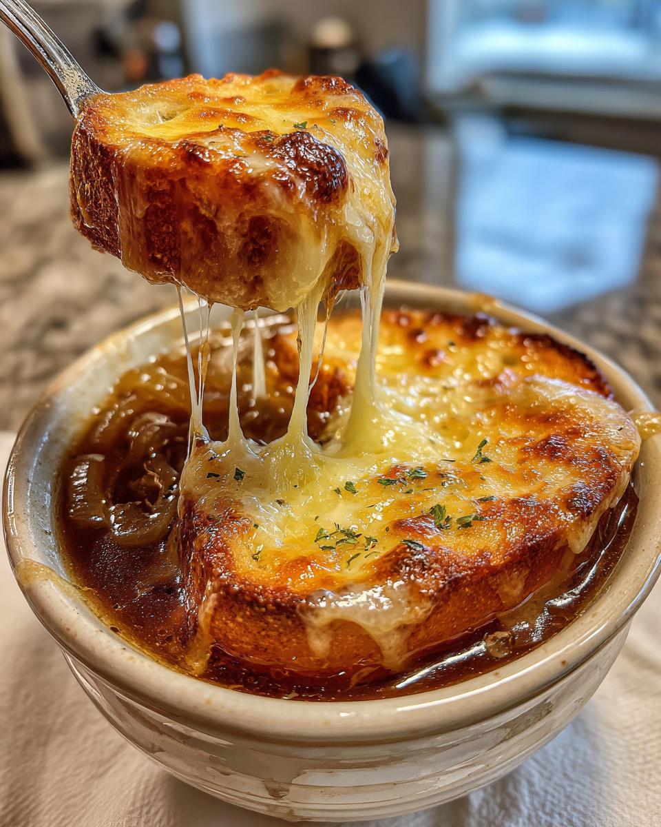 Crockpot French Onion Soup - detail 2