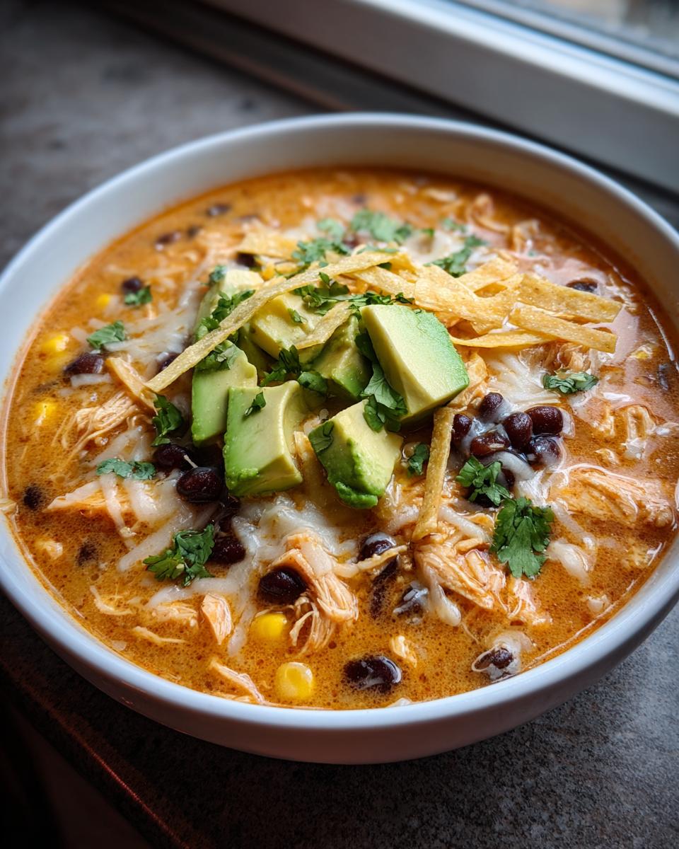 Deliciously Creamy Chicken Tortilla Soup - detail 2