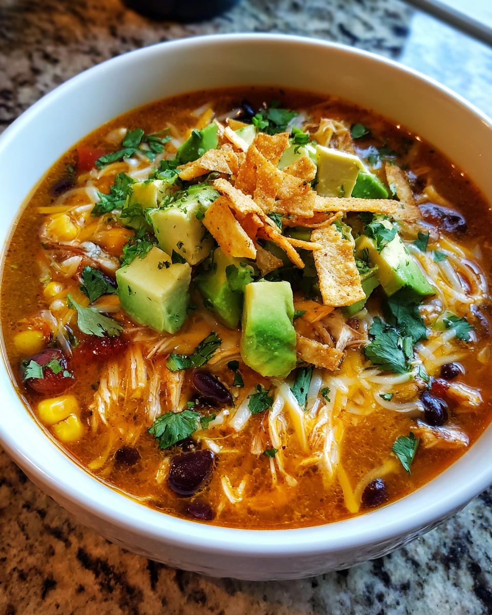 Deliciously Creamy Chicken Tortilla Soup - detail 3