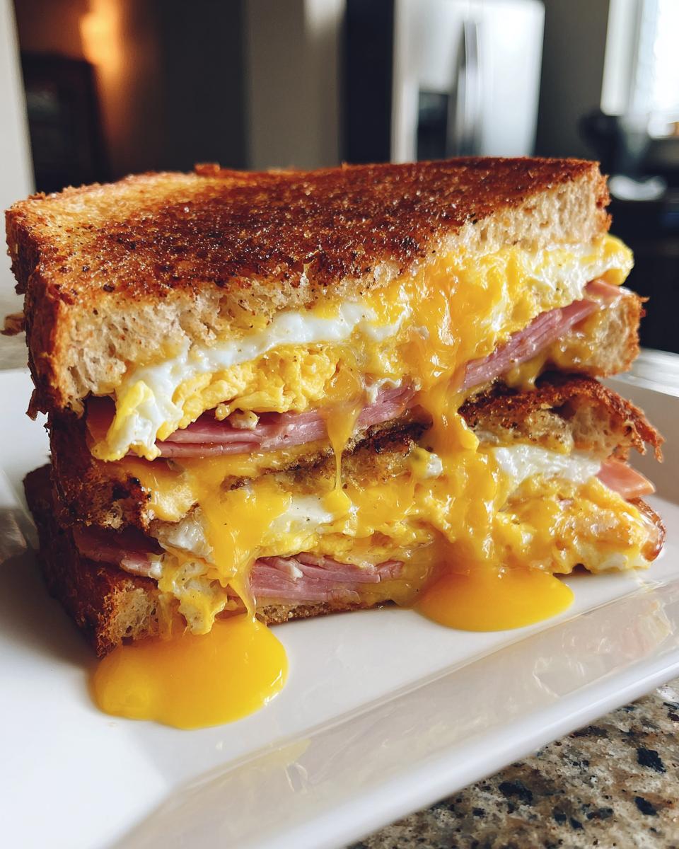 EGG AND HAM BREAKFAST SANDWICH - detail 1
