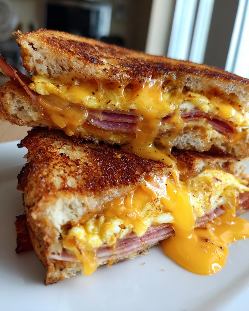 EGG AND HAM BREAKFAST SANDWICH - detail 3