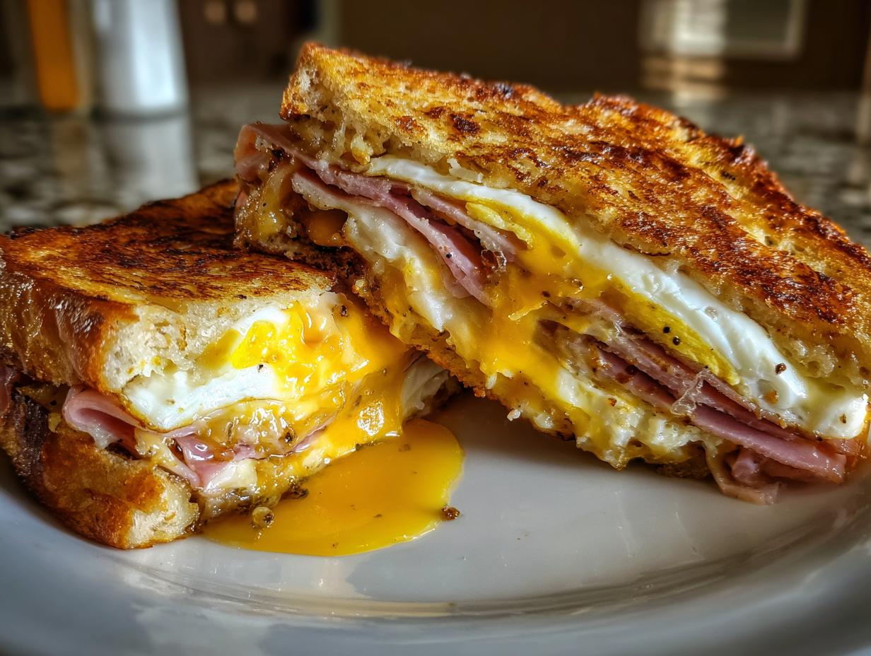 15-Minute Egg and Ham Breakfast Sandwich That Conquers Mornings