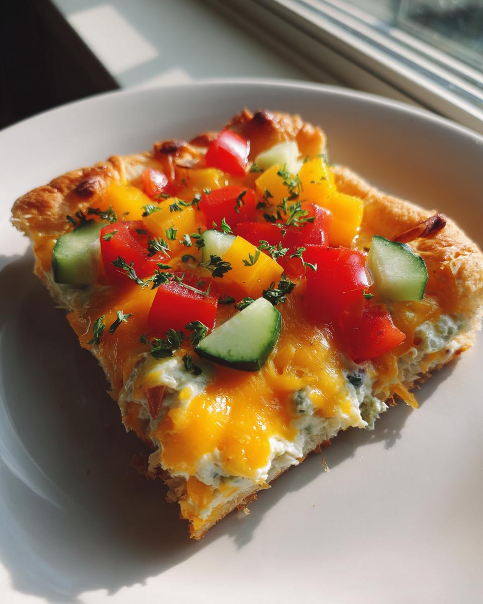 Easy Crescent Roll Veggie Pizza - detail 3