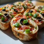 Easy Fiesta Roll Ups (Mexican Pinwheels Recipe)