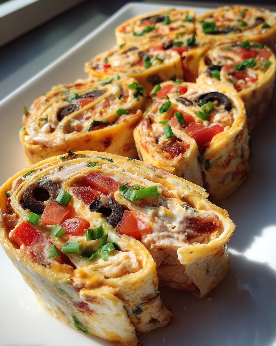 Easy Fiesta Roll Ups (Mexican Pinwheels Recipe) - detail 2