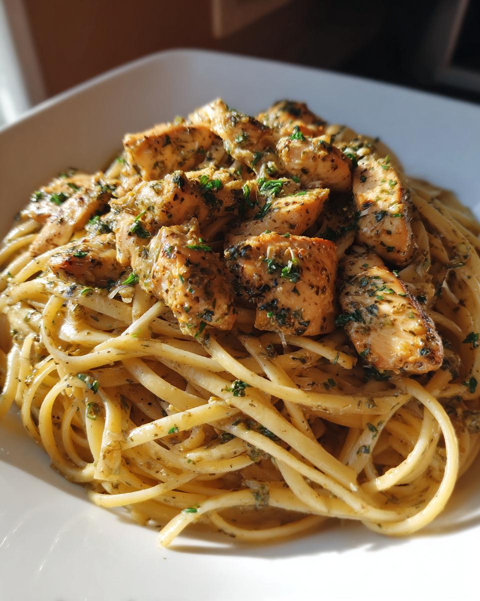 Easy Garlic Parmesan Chicken Pasta Recipe - detail 1