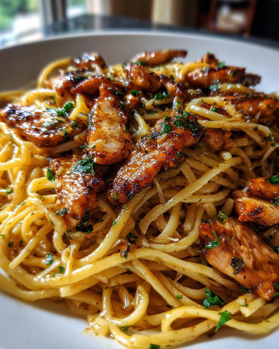 Easy Garlic Parmesan Chicken Pasta Recipe - detail 2
