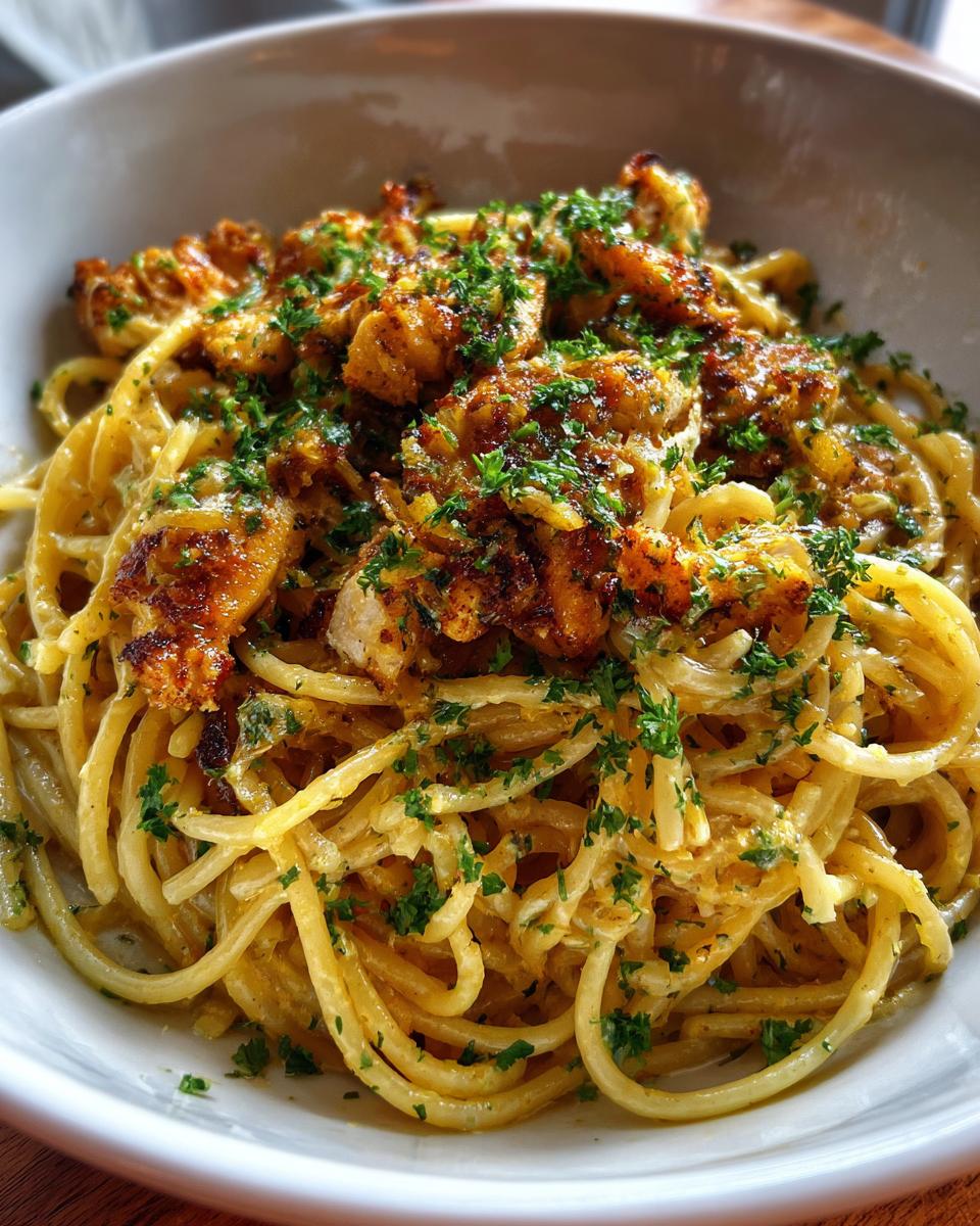 Easy Garlic Parmesan Chicken Pasta Recipe - detail 3