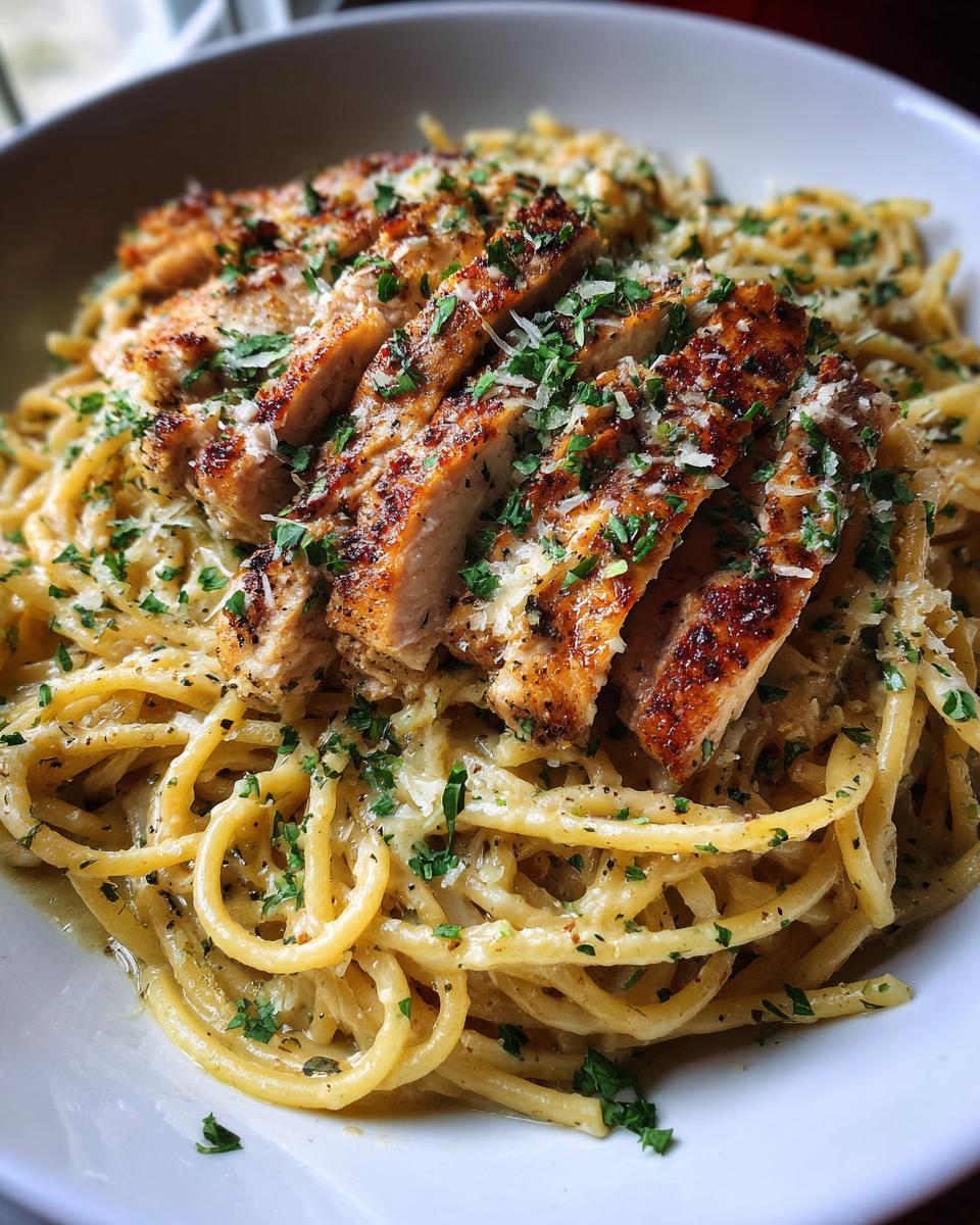 Easy Garlic Parmesan Chicken Pasta Recipe - detail 4