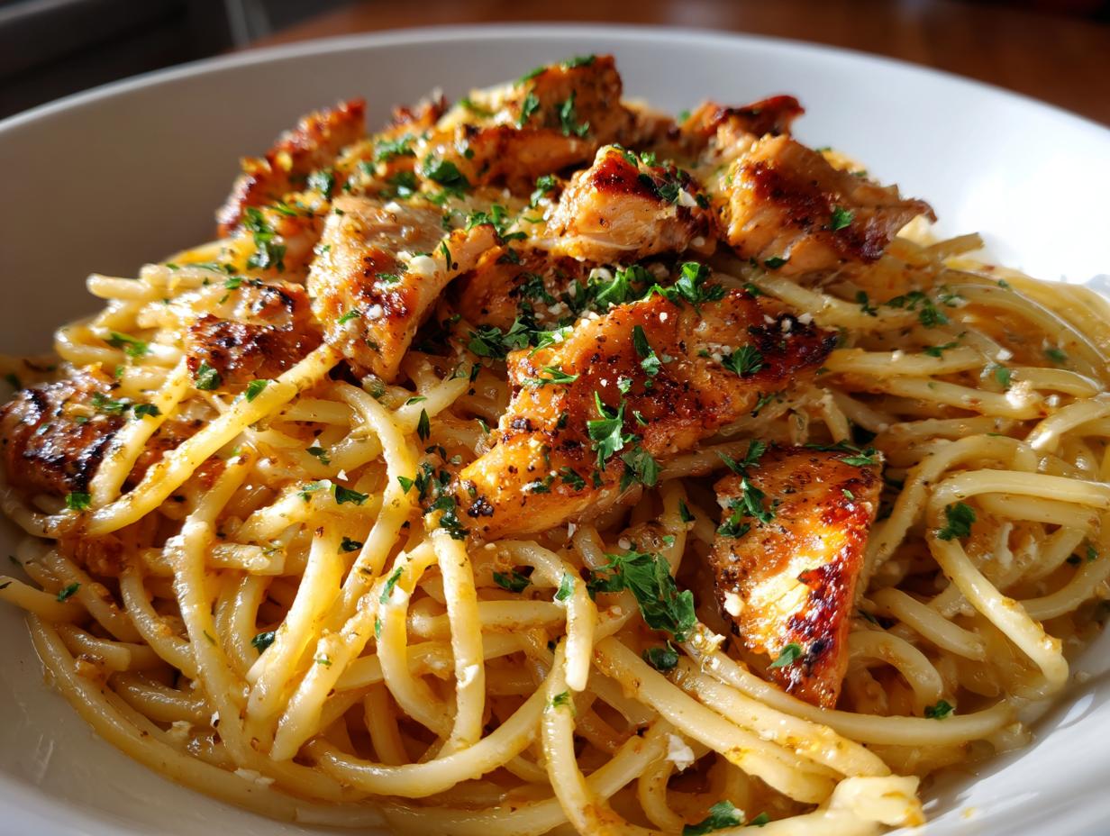 Easy Garlic Parmesan Chicken Pasta in Just 25 Minutes