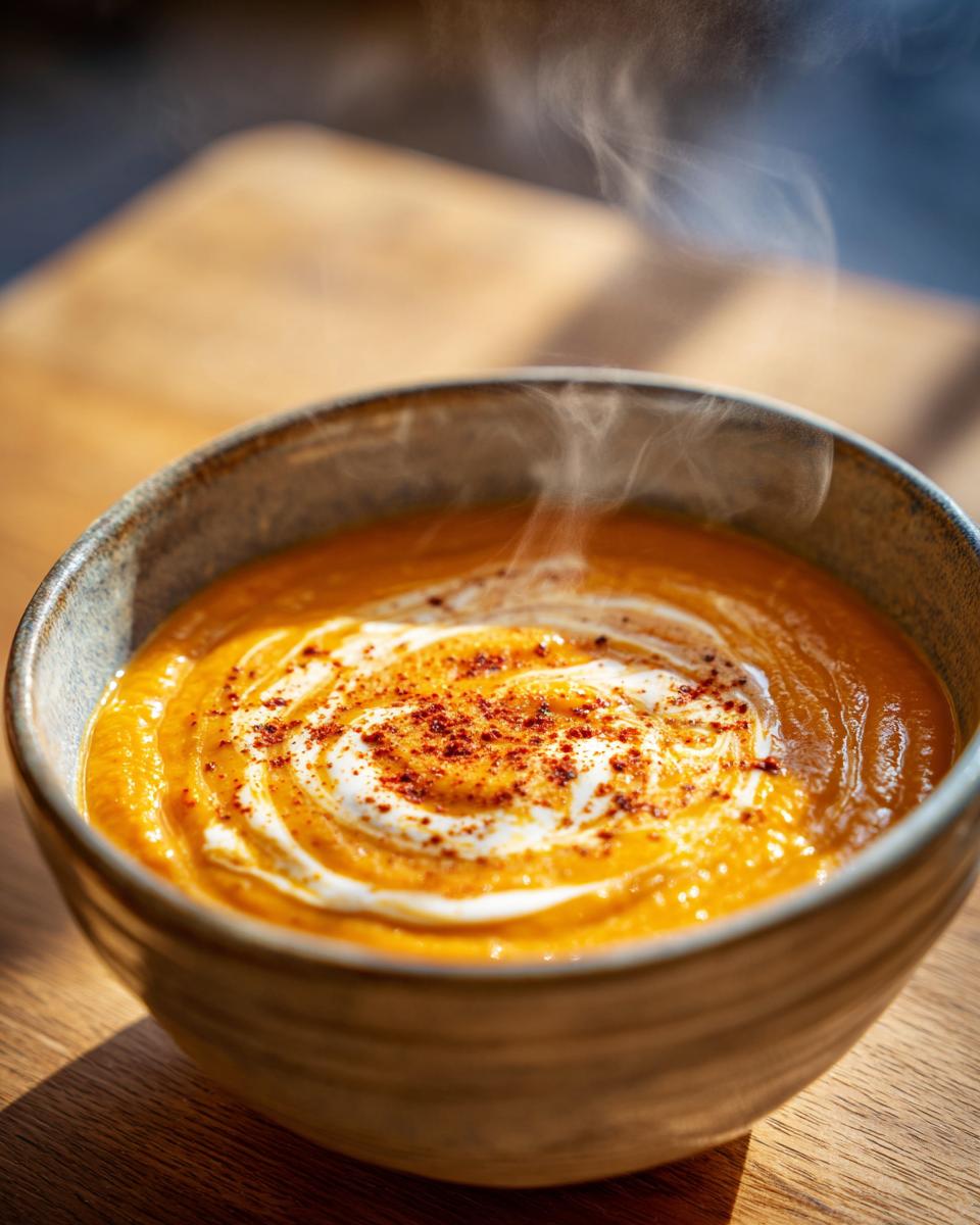 Easy Spiced Carrot and Sweet Potato Soup - detail 3