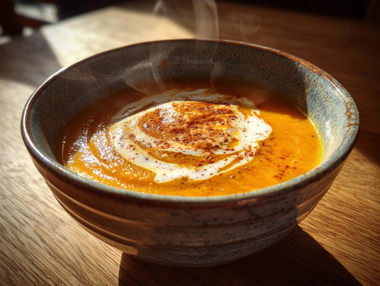 35-Minute Easy Spiced Carrot and Sweet Potato Soup Bliss