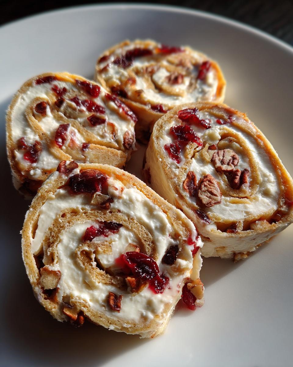 Festive Christmas Cranberry Roll Ups - detail 4