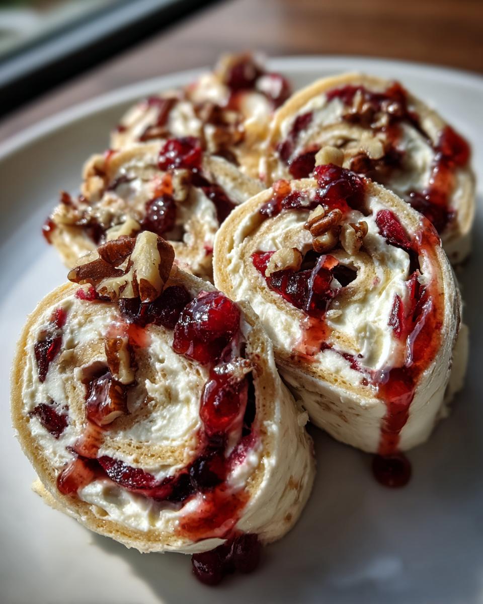 Festive Christmas Cranberry Roll Ups - detail 5