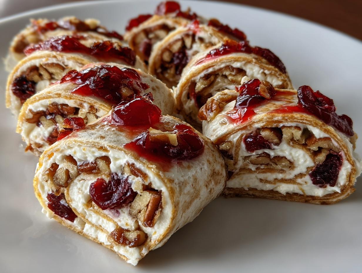 15-Minute Festive Christmas Cranberry Roll Ups That Wow
