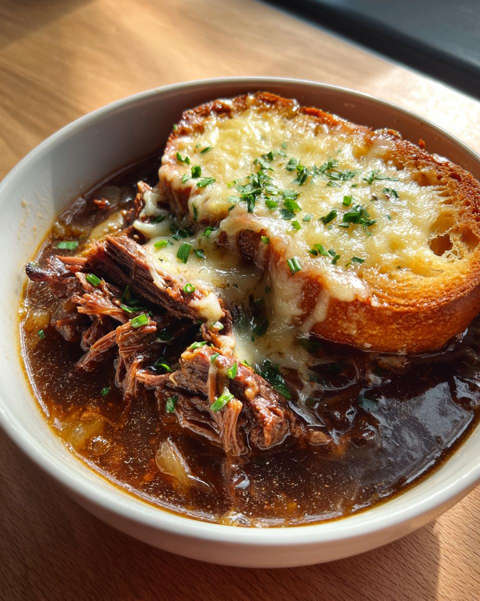 French Onion Beef Short Rib Soup - detail 2