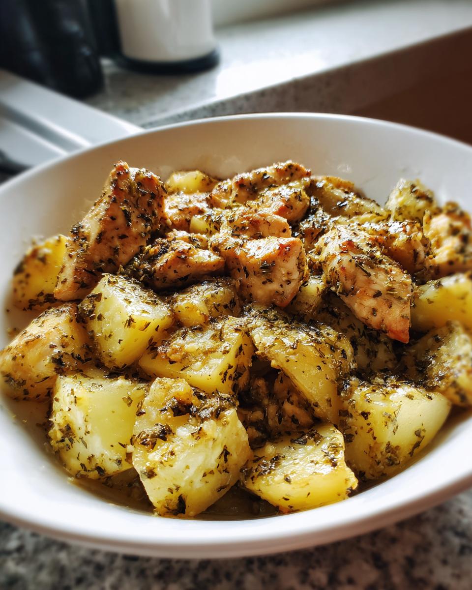 Garlic Parmesan Crockpot Chicken and Potatoes - detail 2