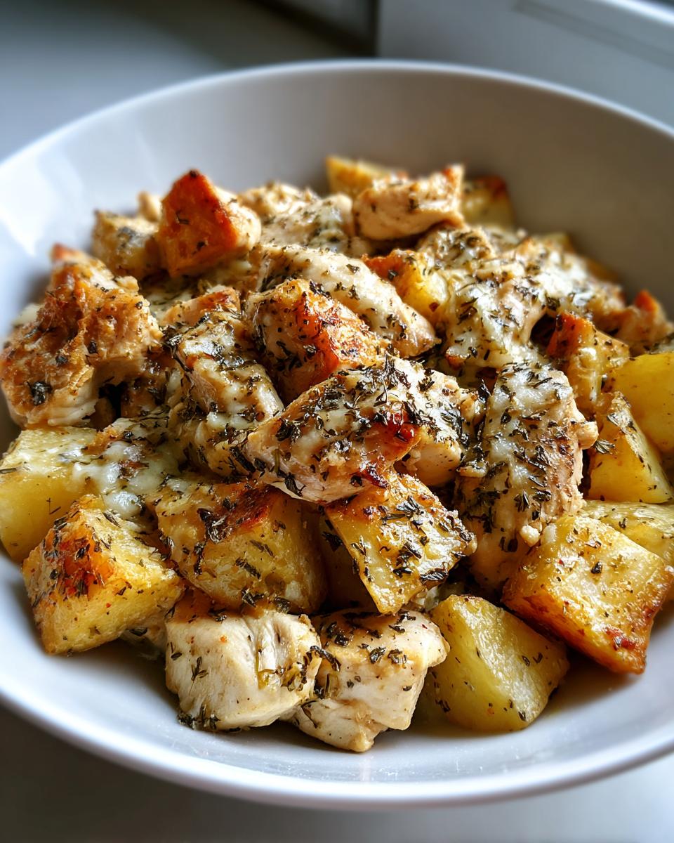 Garlic Parmesan Crockpot Chicken and Potatoes - detail 4