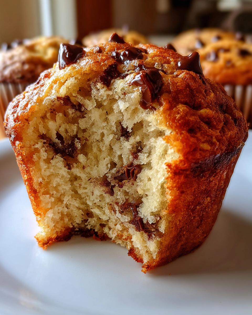 Greek Yogurt Chocolate Chip Muffins - detail 2