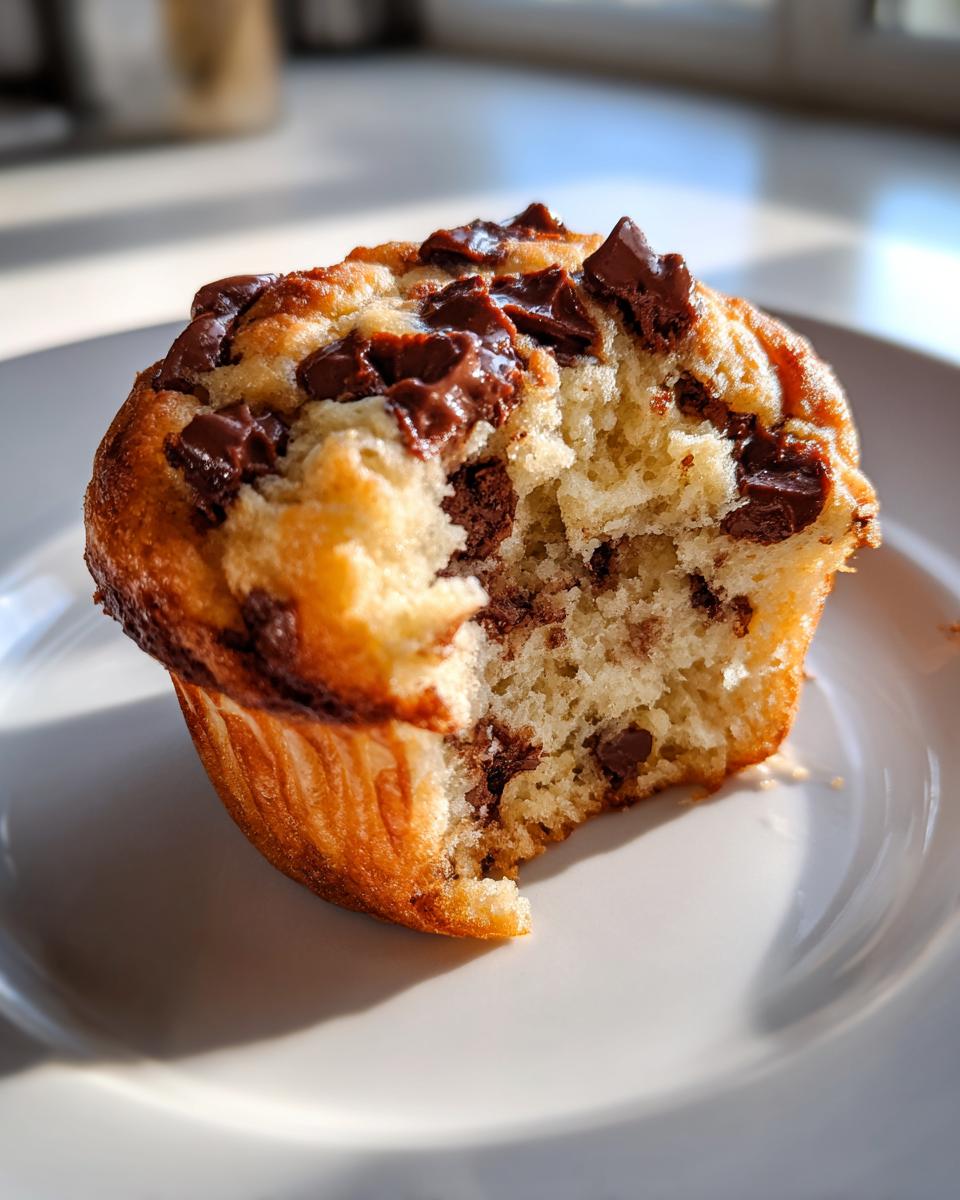 Greek Yogurt Chocolate Chip Muffins - detail 4
