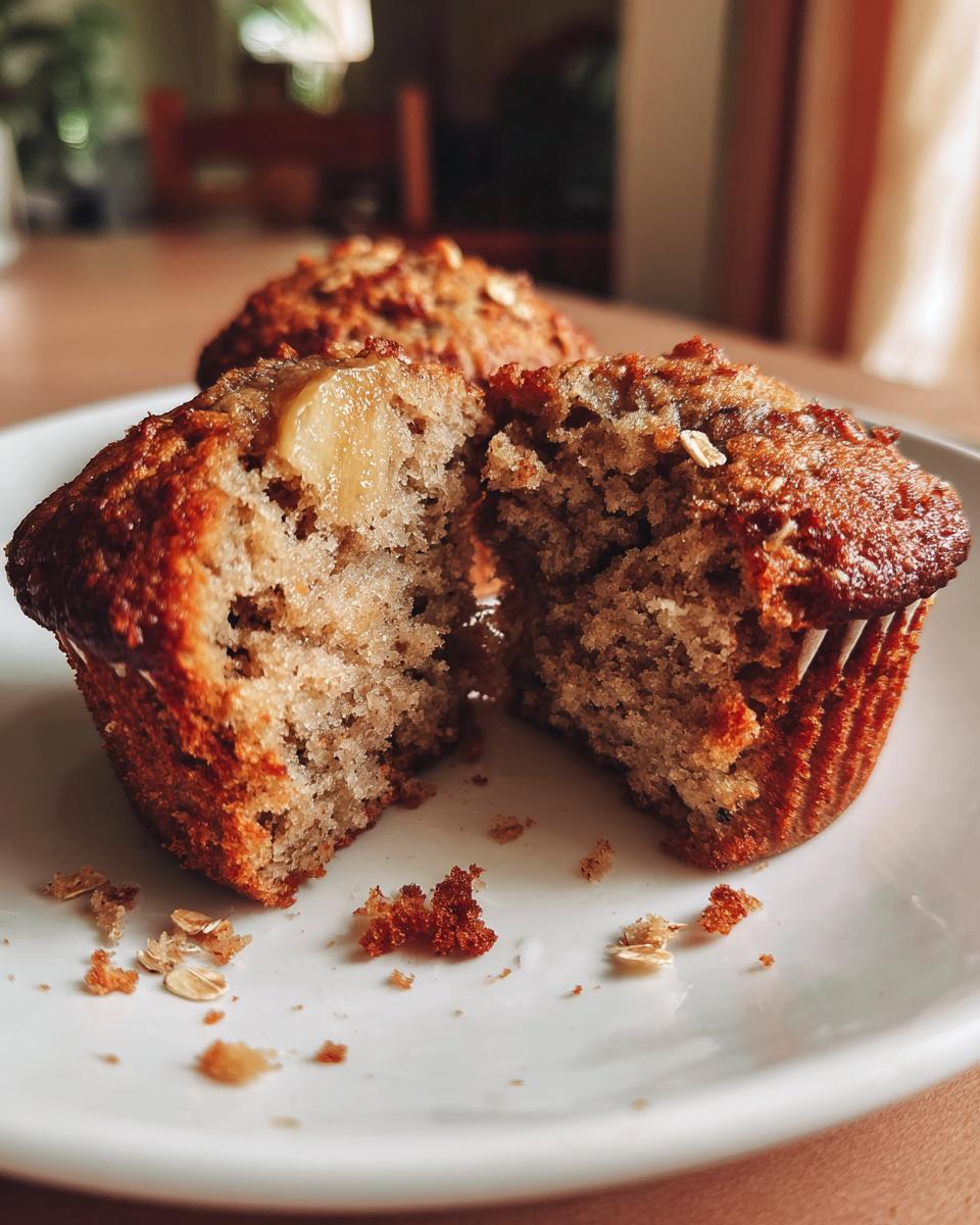 Healthy Banana Oatmeal Muffins - detail 3