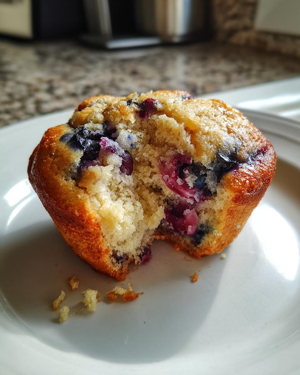 Healthy Greek Yogurt Blueberry Protein Muffins - detail 2