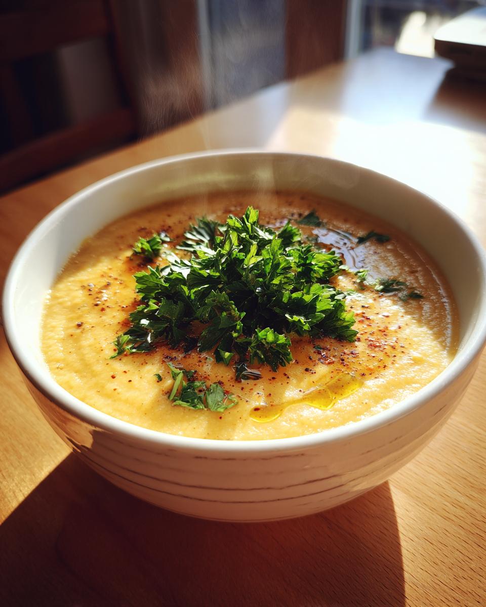 Healthy Mediterranean Cauliflower Soup - detail 4