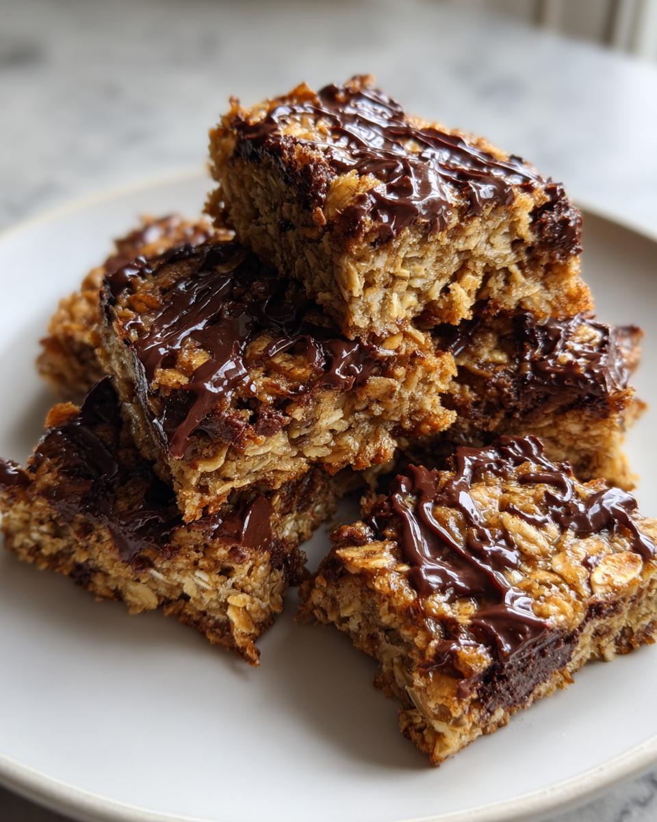 Healthy Oatmeal Bars Breakfast (Vegan + Gluten Free) - detail 1