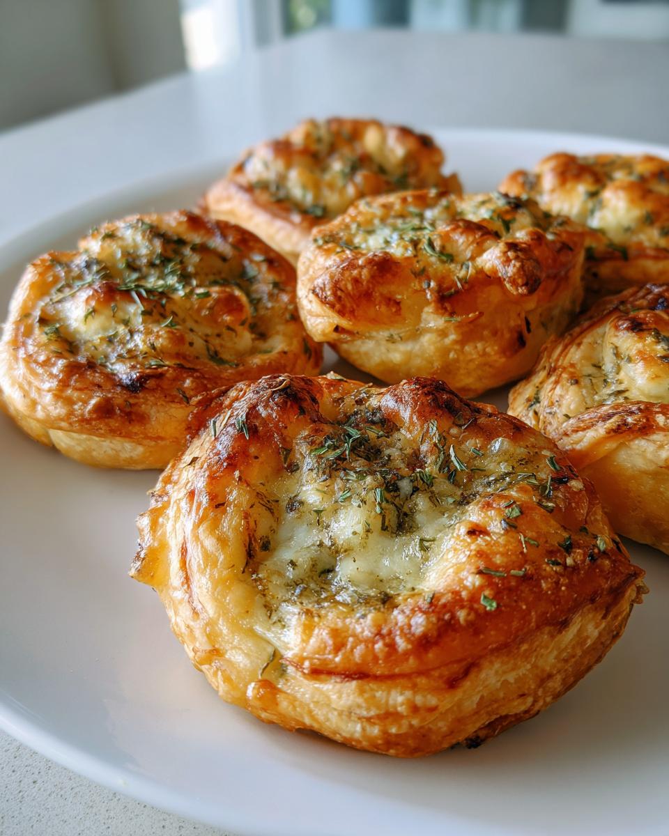 Herb & Cheese Stuffed Puff Pastry Bites - detail 3