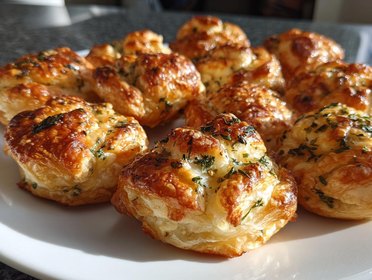 30-Minute Herb & Cheese Stuffed Puff Pastry Bites Recipe