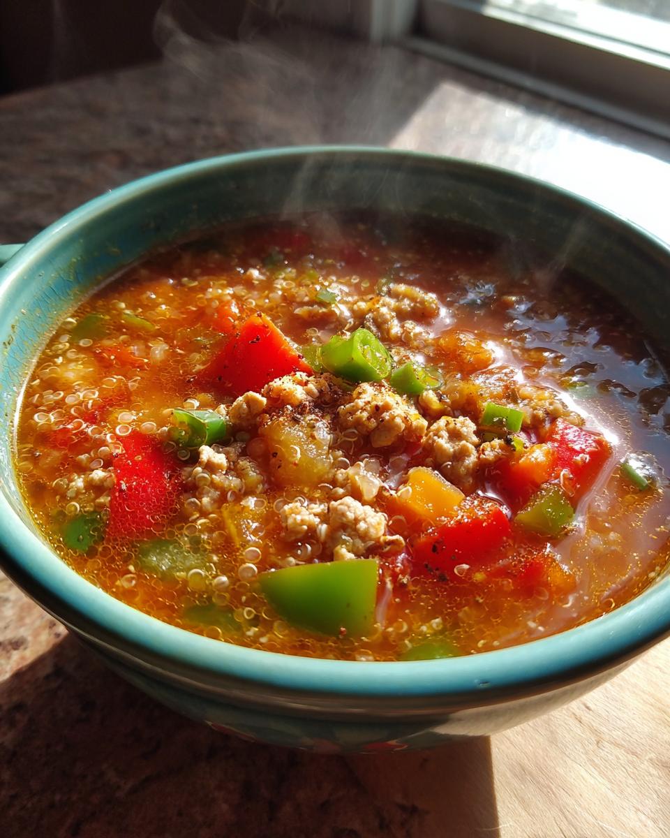 High Protein Stuffed Pepper Soup - detail 3